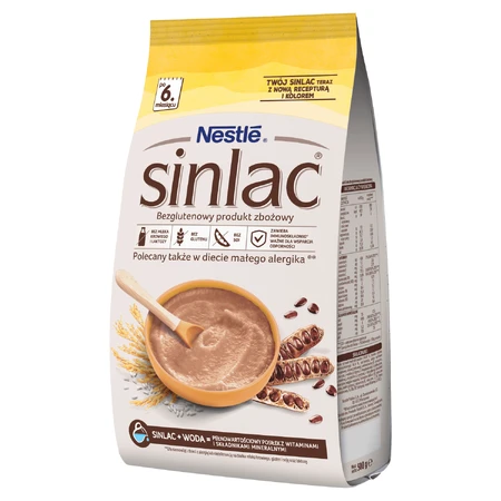 Nestle Sinlac, bezglutenowy produkt zbożowy, po 6 miesiącu, 500 g: ceny i cechy