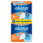 Always Ultra, compresas con alas, Normal Plus, 20 uds.