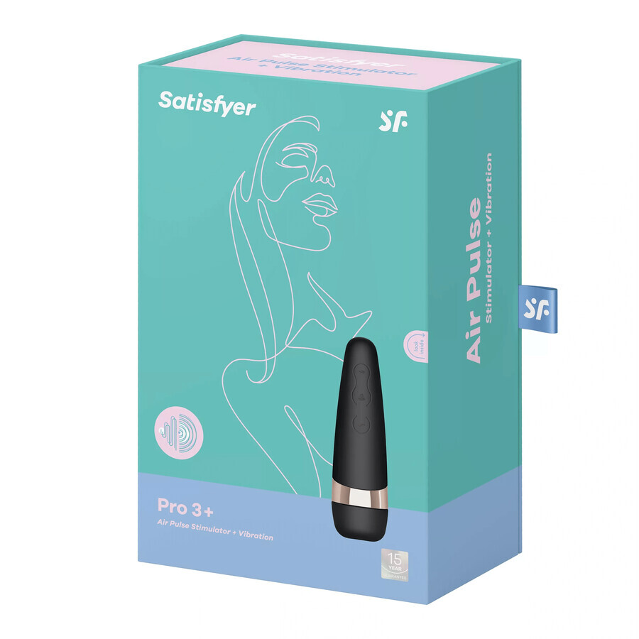 Satisfyer Pro 3+, contactloze vibrerende clitoris stimulator