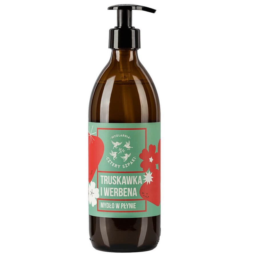 Cztery Szpaki, liquid soap, strawberry and verbena, 500 ml