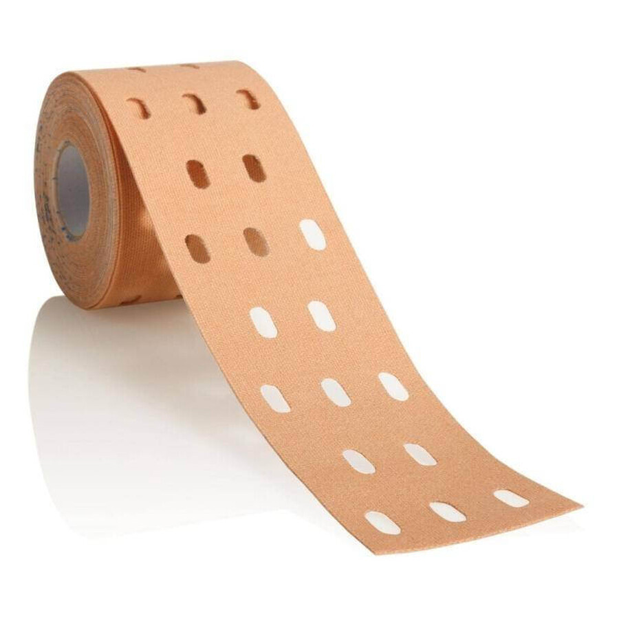 CureTape Punch, cinta kinesiológica, beige, 5 cm x 5 m, 1 ud.