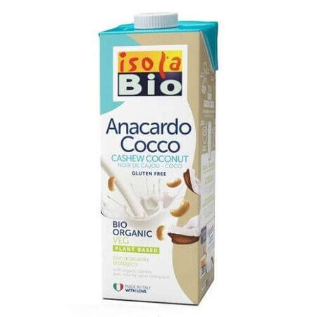 Bebida vegetal de anacardo y coco, 1L, Isola