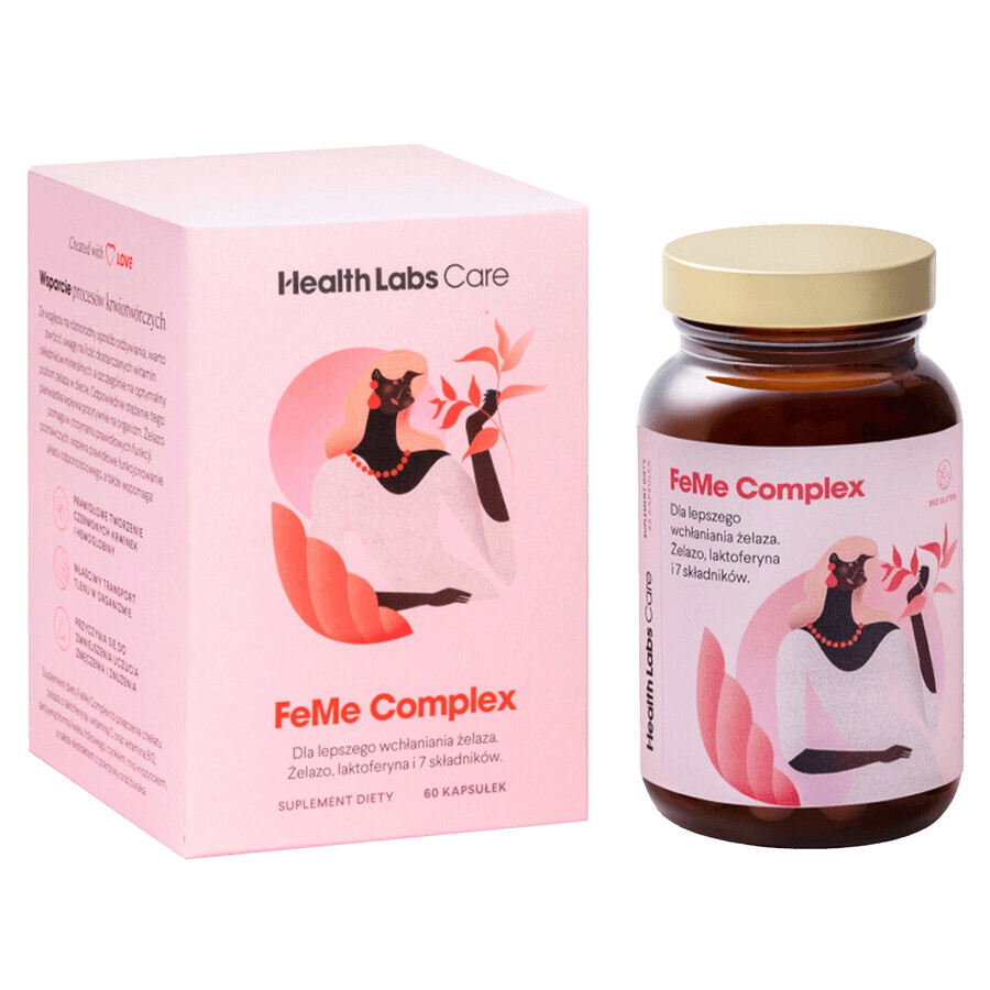 Kit Health Labs FeMe Complex, 2 x 60 cápsulas + bolsa de regalo