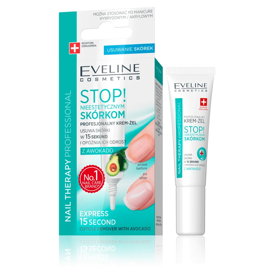 Eveline Cosmetics Gel-crema profesional quita cutículas Nail Therapy, 12 ml