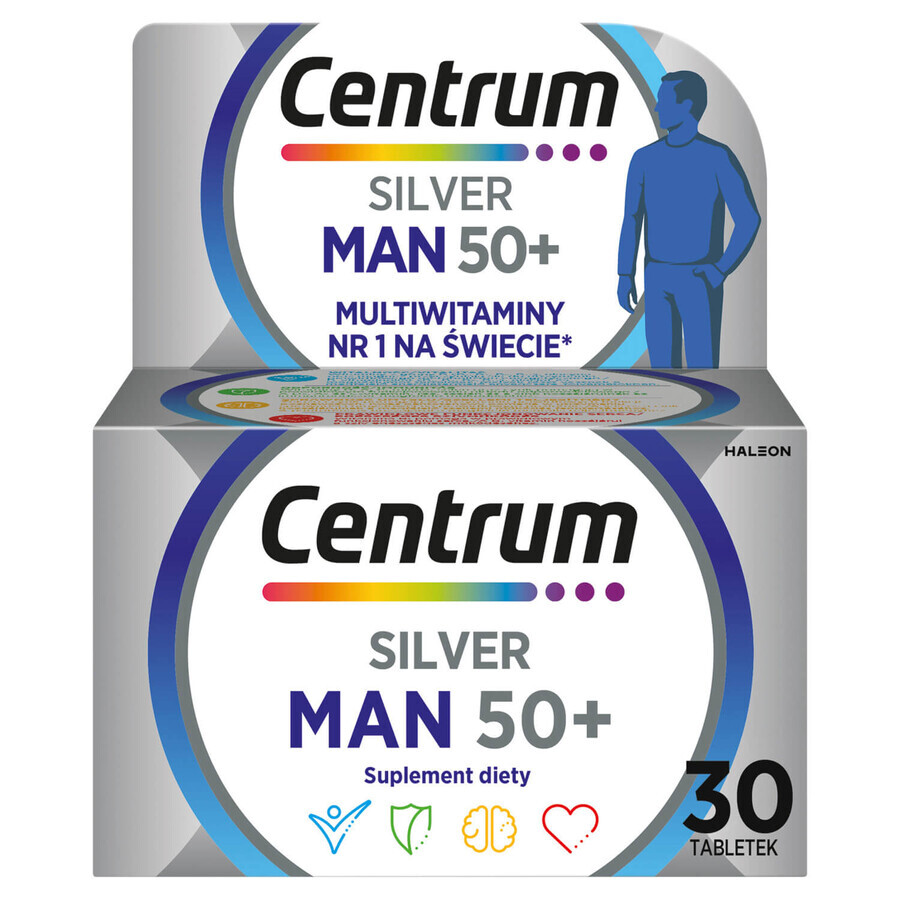 Set Centrum Hombre 50+, 2 x 30 comprimidos + Corega, neceser de viaje gratis