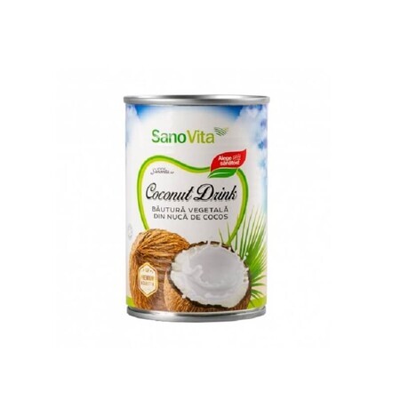 Bebida vegetal de coco, 400 ml, Sanovita