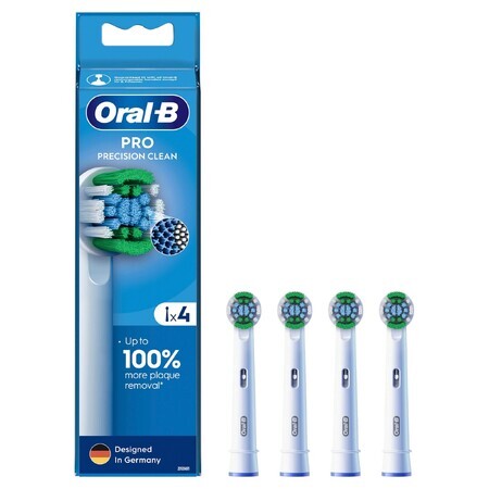 Oral-B Pro Precision Clean, embouts de remplacement pour brosse à dents électrique Clean Maximiser, 4 pièces