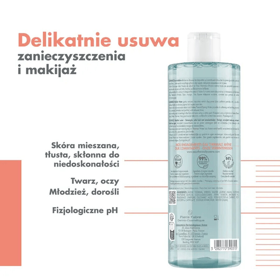 Avene Cleanance, Micellair water, 400 ml