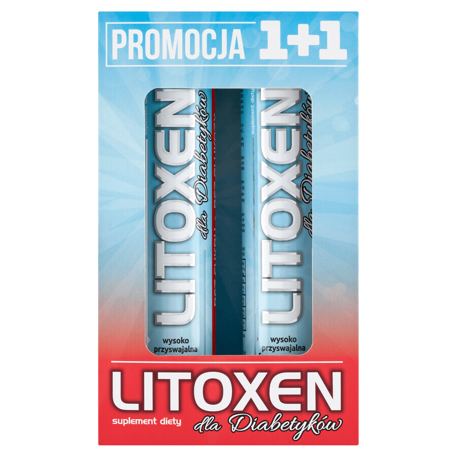 Litoxen para diabéticos, 2 x 20 comprimidos efervescentes