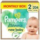 Pampers Harmonie, pa&#241;ales, talla 2, 4-8 kg 204 piezas