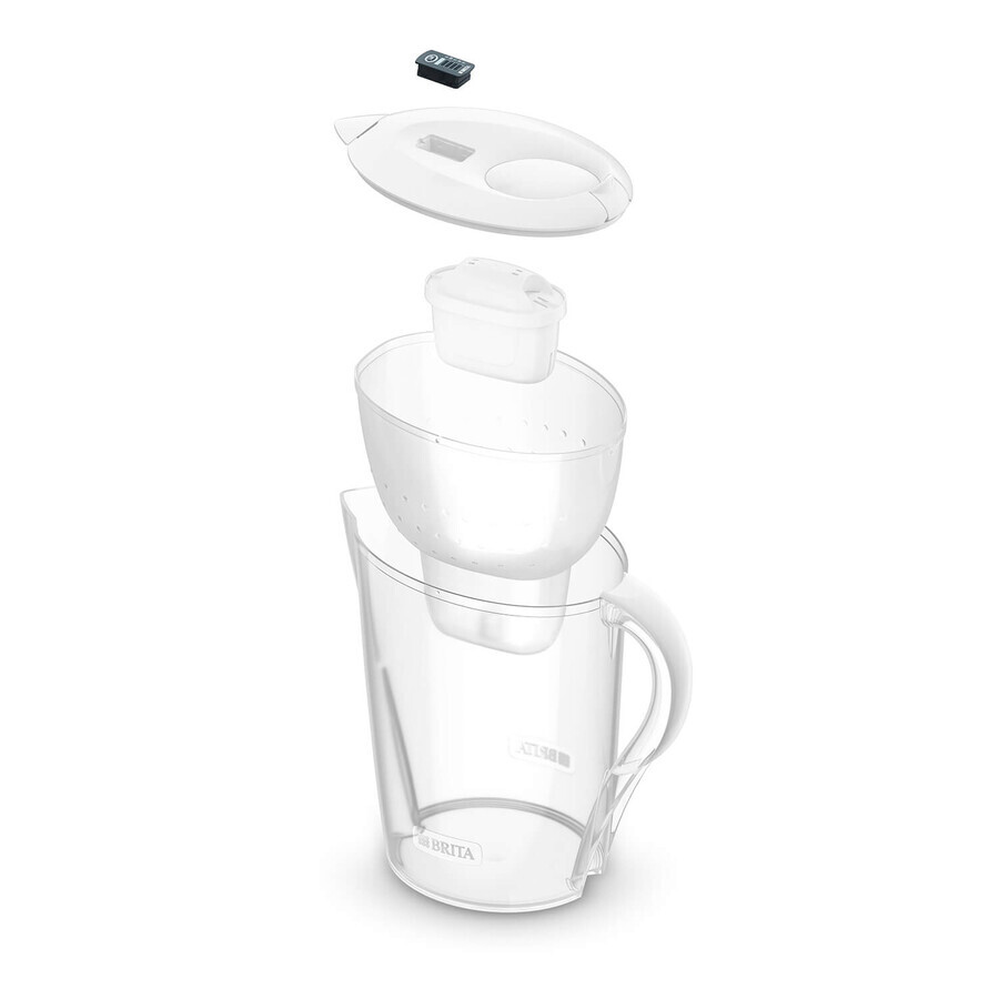 Brita Marella, jarra con filtro XL 3,5 l, blanca + filtro Maxtra Pro Pure Performance, 1 ud.