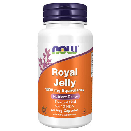 Now Foods Royal Jelly, Royal Jelly 1500 mg, 60 capsules