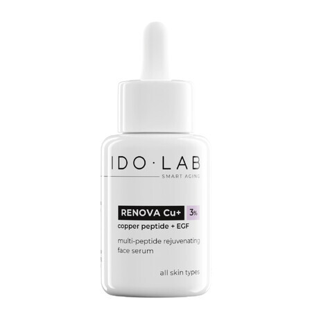 Ido Lab Renova Cu+, serum rejuvenecedor con péptido de cobre, 30 ml PACKAGING DISCONTINUADO