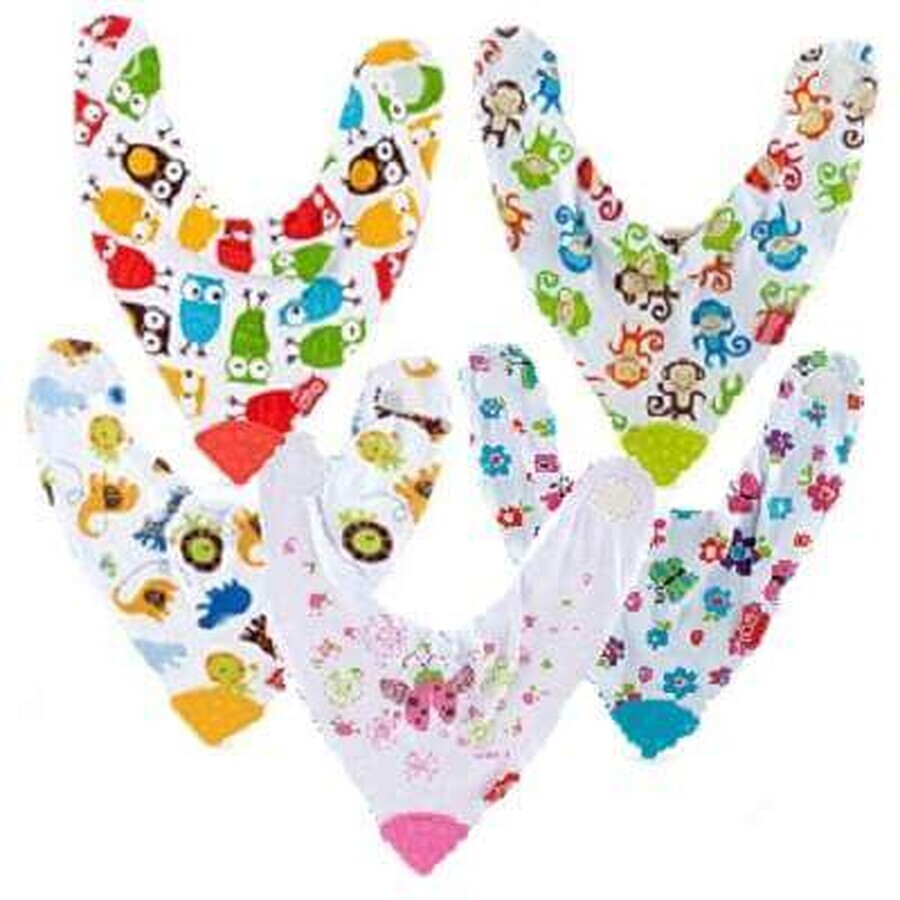 Nuby Bavaglino Bandana Con Angolo Massaggiagengive 3m+ 1 Pezzo