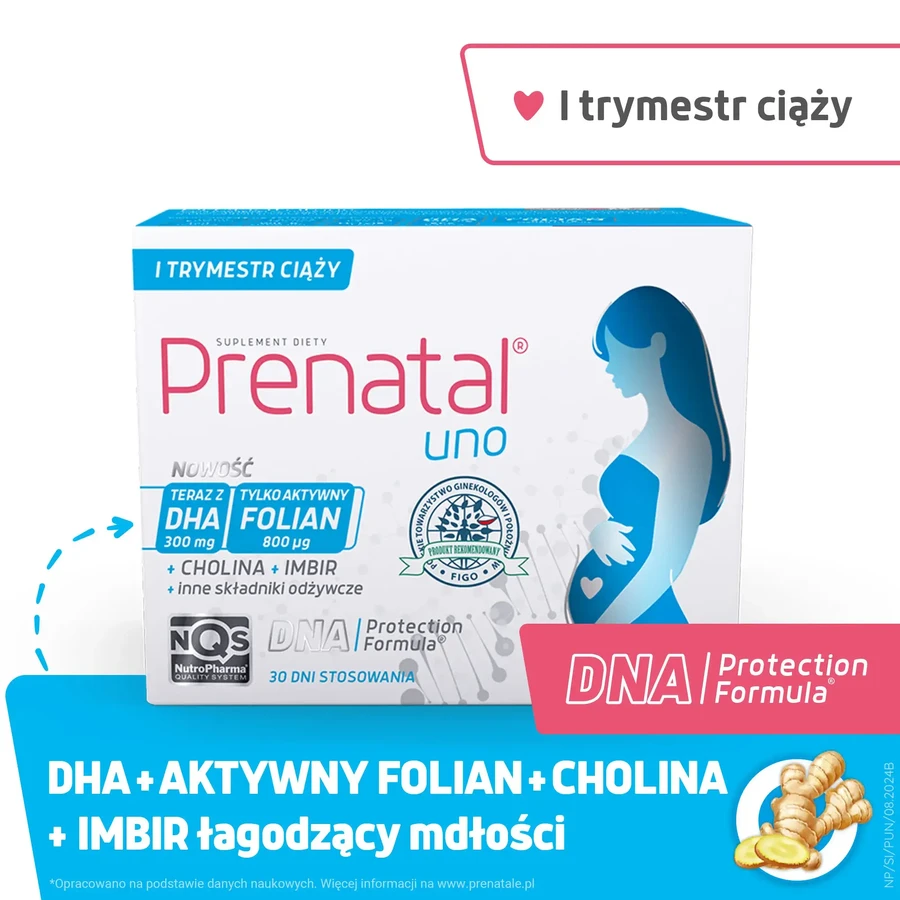 Prenatal Uno, 30 cápsulas + DHA, 30 cápsulas