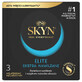 Unimil Skyn Elite Extra Lubricados, preservativos sin l&#225;tex, extra humedecidos, 3 unidades