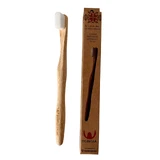 Bamboo toothbrush Ultrasoft Nano 1000, +15 years, White, Gingia