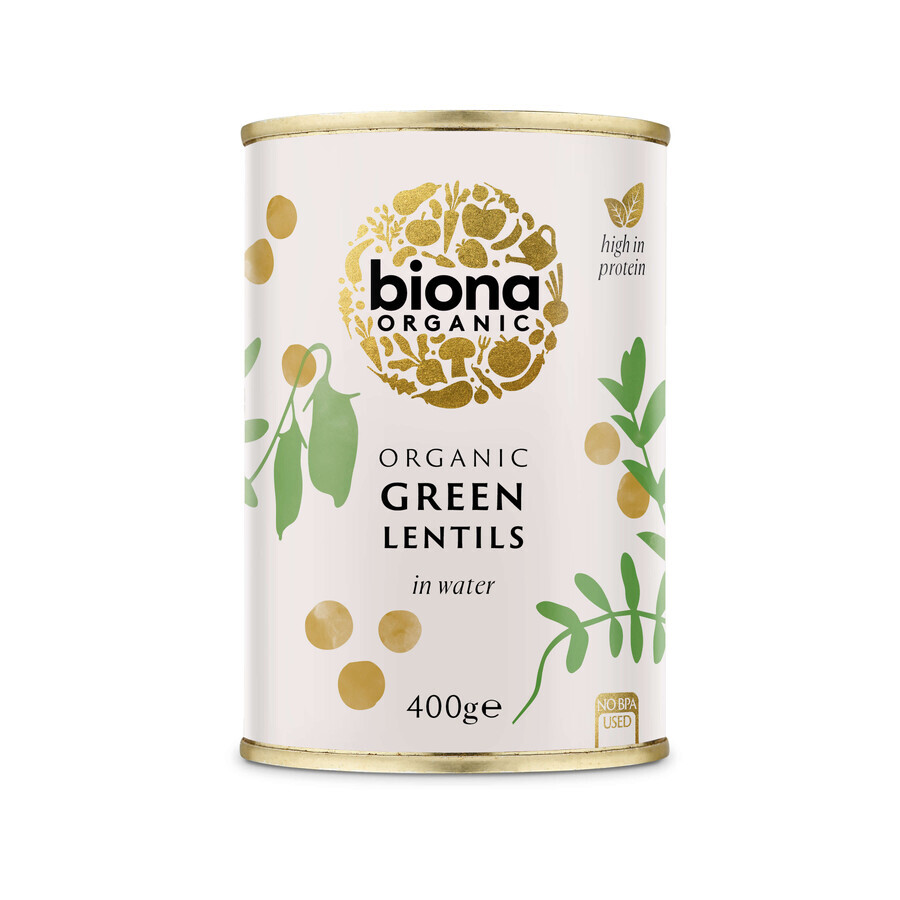 Lentejas verdes ecológicas, 400 g, Biona