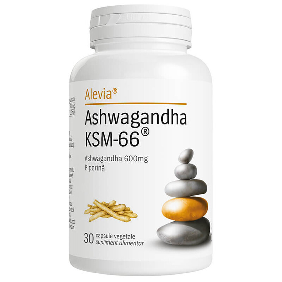 Ashwagandha KSM, 66 600mg, 30 gélules, Alevia