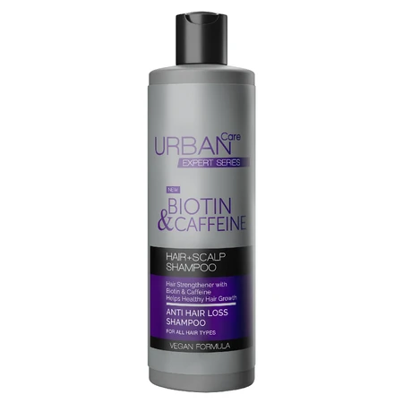 Sampon anti-cadere cu biotina si cofeina, 350 ml, Urban Care
