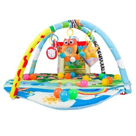 Trona interactiva con juguetes y pelotas de colores Imke, 90 x 85 x 48 cm, Multicolor, Lionelo