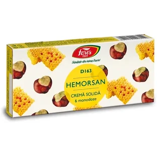 Hemorsan D163 crema sólida, 6 monodosis, Fares
