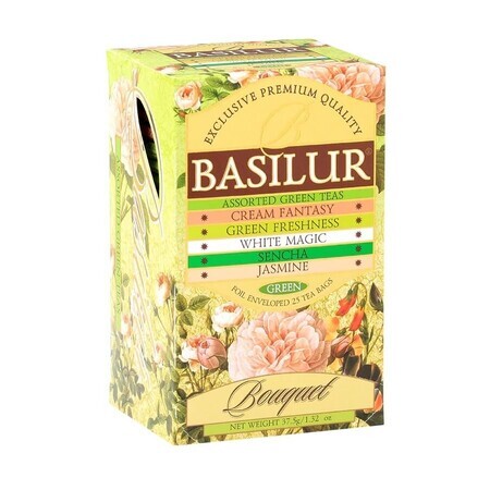 Bouquet de té surtido, 25 bolsitas, Basilur