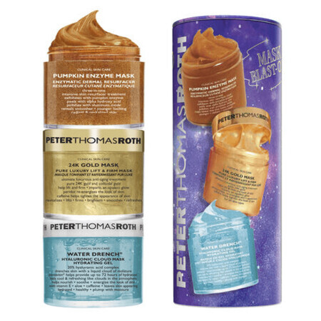 Pumpkin Face Mask, 50 ml + Water Drench Face Mask, 50 ml + 24K Gold Face Mask, 50 ml, Peter Thomas Roth