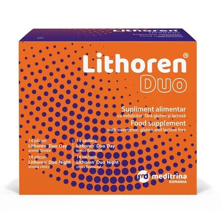 Lithoren Dou citrus-flavored, 28 sachets, Meditrina