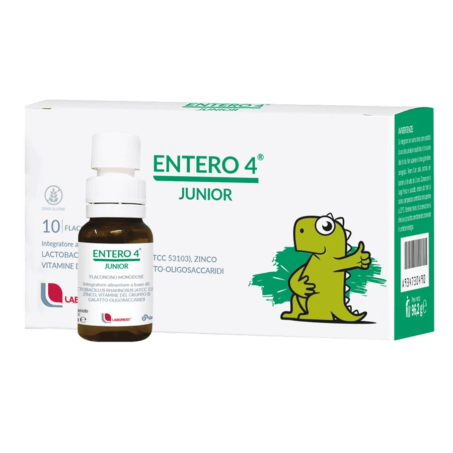 Entero 4 Junior, 10 monodosis de 8 ml, Laborest