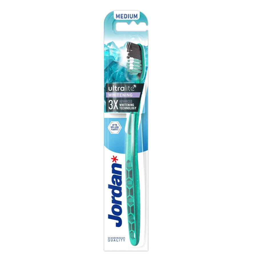 Cepillo dental adulto Ultralite Blanqueador, Mediano, Jordan
