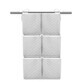 Organizador acolchado de terciopelo suave para cuna, 6 compartimentos, Gris, 70 x 40 cm, MimiNu