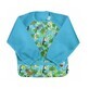 Babero impermeable con mangas y bolsillo reversible, Aqua Sloth Jungle, 2-4 a&#241;os, Green Sprouts