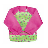 Waterproof bib with sleeves and reversible pocket, Green Watermelon, 2-4 years, Green Sprouts