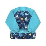 Multifunctional long-sleeved bib, Navy Pirates, 2-4 years, Green Sprouts