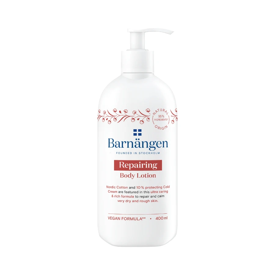 Lozione riparatrice per il corpo, 400 ml, Barnangen