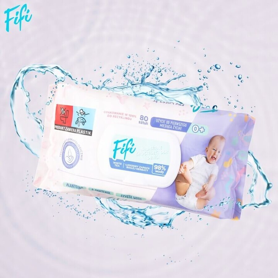 Opharm Fifi set, toallitas húmedas para niños, 10 x 80 unidades