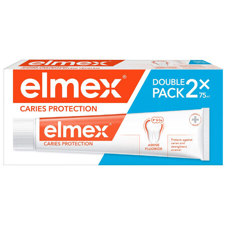 Elmex Pasta dentífrica anticaries, 2 x 75 ml