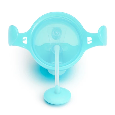Munchkin Tip&Sip gobelet à paille, bleu, 207 ml