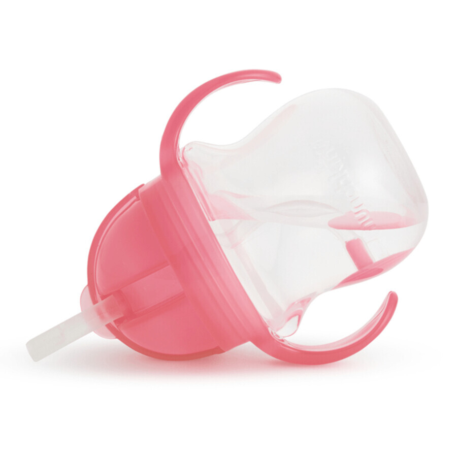 Vaso con pajita Munchkin Tip&Sip, rosa, 207 ml