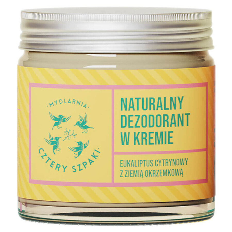 Déodorant crème Four Pinks, eucalyptus citronné, 60 ml