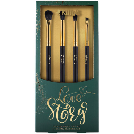 KillyS Love Story set, pinceles para maquillaje de ojos, 4 piezas