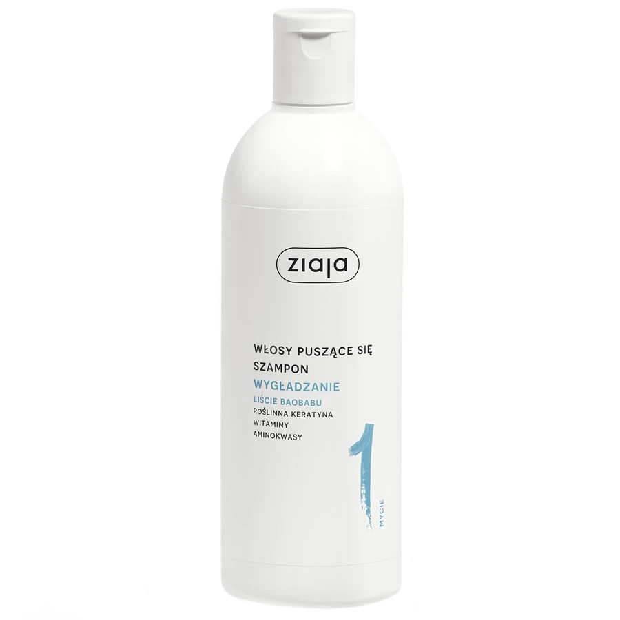 Ziaja Plant Care Gladmakende Baobabbladeren, shampoo, krullend haar, 400 ml
