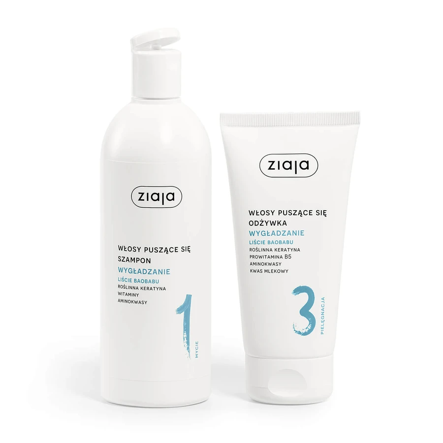 Ziaja Plant Care Gladmakende Baobabbladeren, shampoo, krullend haar, 400 ml