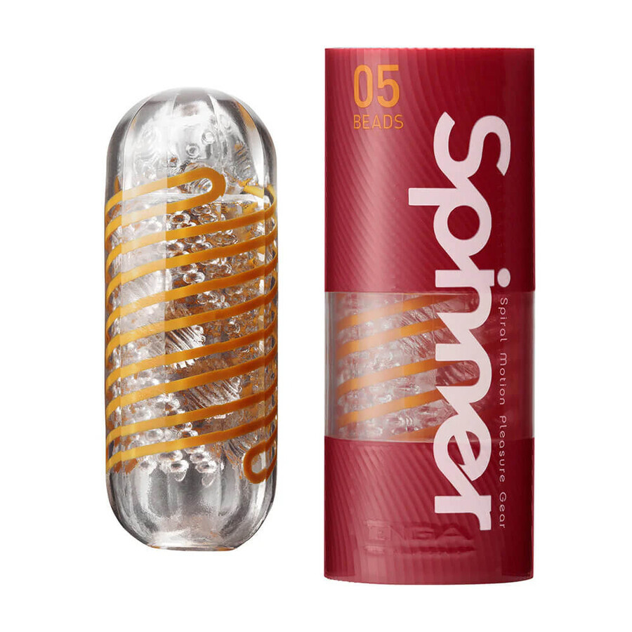 Tenga Spinner, masturbador reutilizable, 05 perlas, 1 ud.