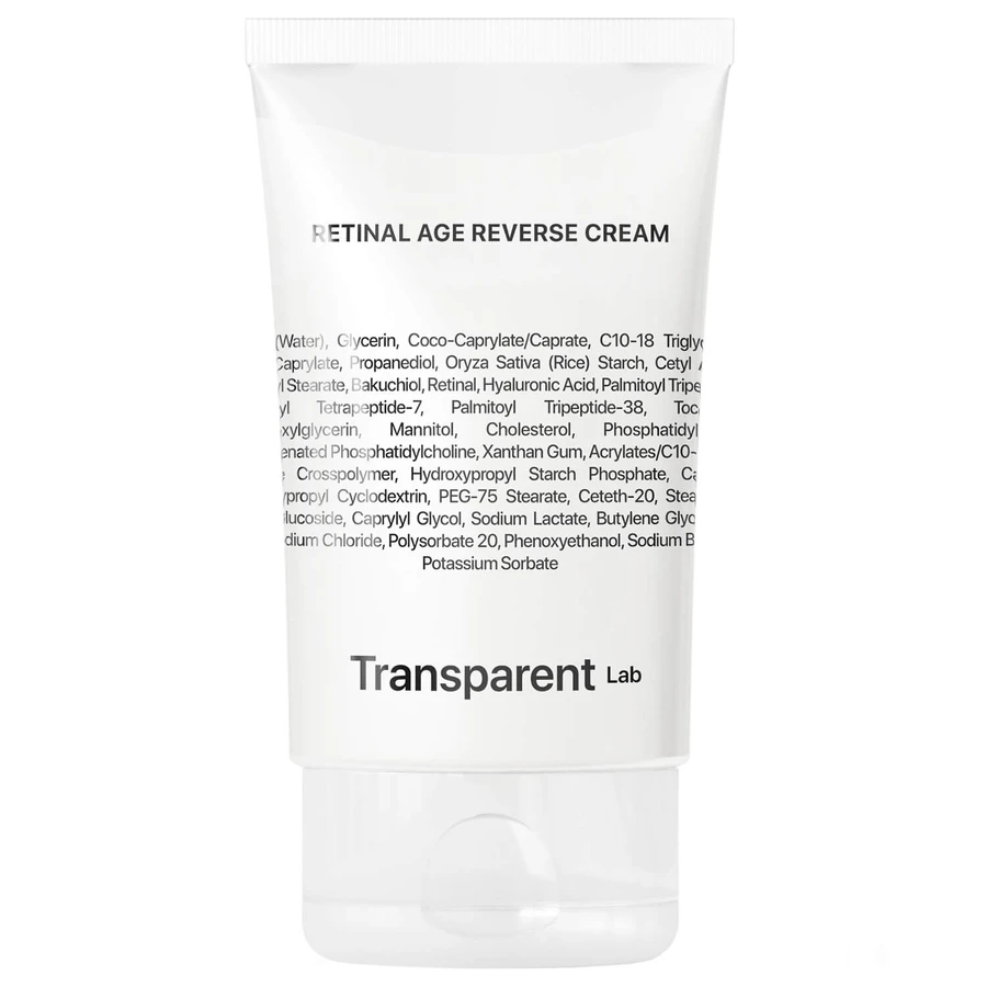 Transparent Lab Retinal Age Reverse Cream, crema viso anti-età con retina, 50 ml