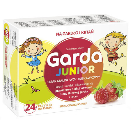 Garda Junior, raspberry and strawberry flavor, 24 tablets