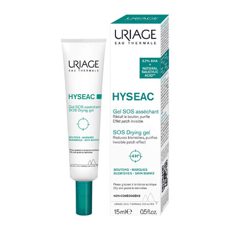 Uriage Hyseac, gel SOS contra las imperfecciones, 15 ml