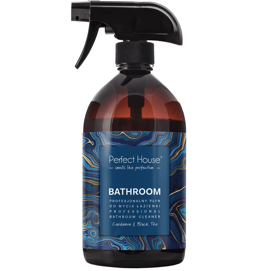 Perfect House Baño, detergente de baño, 500 ml + fragancia de ambiente, pimienta rosa y ámbar, 100 ml de regalo