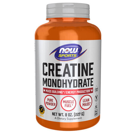 Now Sports Creatina monohidrato, polvo, 227 g